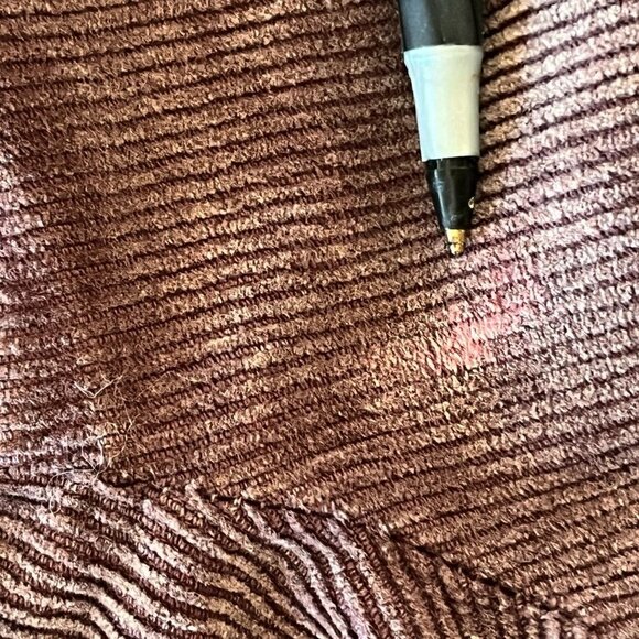 Womens Medium Brown Corduroy Wide Bell Bottom Flare Stretch Pull Ons 90s - Picture 9 of 13